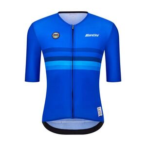 SANTINI Rövid ujjú kerékpáros mez - UCI WORLD CHAMPION ITALY - kék kép