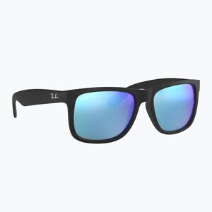 Napszemüveg Ray-Ban Justin Classic matt black gum/blue mirror (Justin Classic RB4165 622/5555) kép