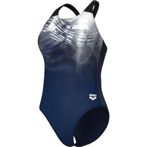 Arena DREAMING SWIMSUIT V BACK Női fürdőruha, sötétkék, méret kép