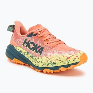 Női futócipő HOKA Speedgoat 6 feldspar/kék szürkület (Speedgoat 6 1147811-FDS) kép