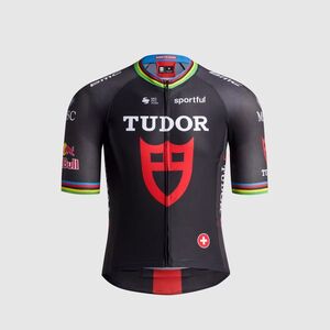 SPORTFUL Rövid ujjú kerékpáros mez - TUDOR SUPERNOVA - fekete/színes kép