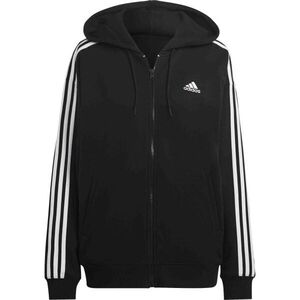 adidas ESSENTIALS 3-STRIPES OVERSIZED HOODIE Női pulóver, fekete, méret kép