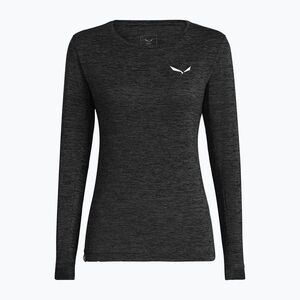 Női trekking hosszú ujjú Salewa Puez Melange Dry black out melange (Puez Melange Dry 00-0000027454) kép