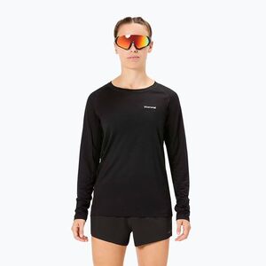 Női futó hosszú ujjú NNormal Merino fekete (Merino N2CWML1-001) kép