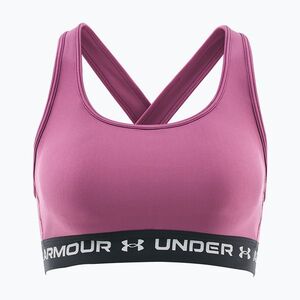 Sportmelltartó Under Armour Crossback Mid fuchsia dusk/black/white (Crossback Mid 1361034-661) kép