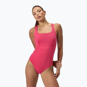 Női egyrészes fürdőruha Speedo Flex Band with Swim Bra raspbery fill/vermilion/punch (Flex Band with Swim Bra 8-00371318431) kép