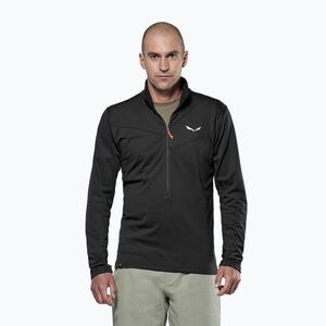 Férfi trekking pulóver Salewa Puez Cammio Polarlite Half Zip Black Out (Puez Cammio Polarlite Half Zip 00-0000029096) kép