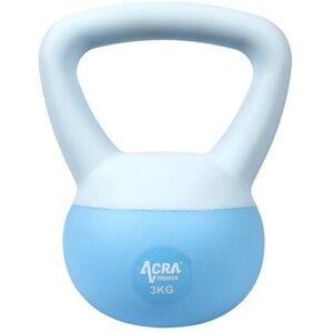 ACRA Soft PVC Kettlebell 3 kg, kék kép