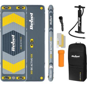 Rebel RBA-4517 felfújható vízi platform tartozékokkal, 250×89×15 cm, 154 kg, szürke kép