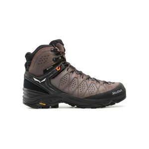 Férfi bokáig érő túracipő SALEWA Alp Trainer 2 Mid GTX M wallnut fluo orange kép