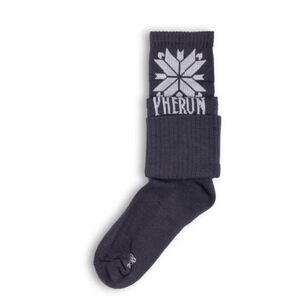 Túrázó zoknik PHERUN Decent Black Retro kép