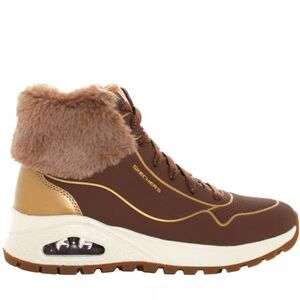 Női bokacsizmák télen SKECHERS Uno Rugged Zip Up taupe gold kép