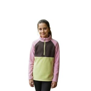 Lány síelés Polár pulóver COLOR KIDS Fleece Pulli - Colorblock-4213-Bonbon kép