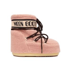 Bokacsizmák télen MOON BOOT MB ICON LOW FLEECE, J001 PINK kép
