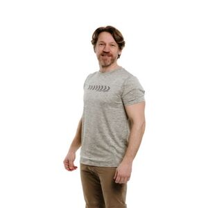 Férfi rövid ujjú túrázó póló EVERETT TecShirt M olive melange kép