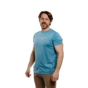 Férfi rövid ujjú túrázó póló EVERETT TecShirt M blue melange kép