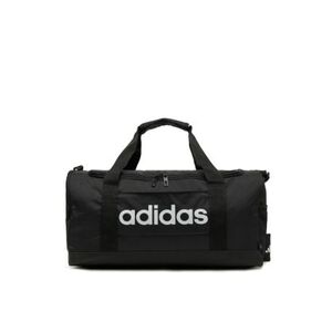 Utazótáska ADIDAS LINEAR DUFFEL S BLACK BLACK WHITE kép