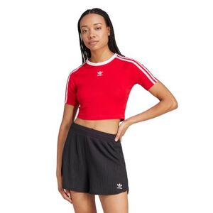 Női rövid ujjú póló ADIDAS ORIGINALS 3 S BABY TEE BETSCA WHITE kép