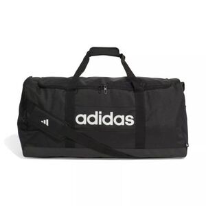 Utazótáska ADIDAS LINEAR DUFFEL L BLACK BLACK WHITE kép