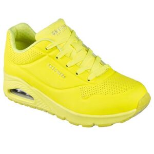 Női szabadidőcipők SKECHERS Uno Night Shades neon yellow kép
