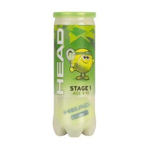 Teniszlabdák 3 db HEAD 3B STAGE 1 - GREEN - 6 DZ kép