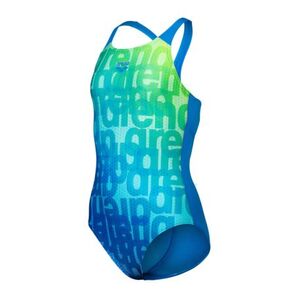 Lány úszó egyrészes fürdőruhája ARENA GIRLS MULTI COLOURS SWIMSUIT V BACK kép