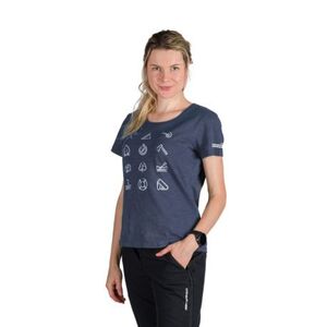Női rövid ujjú túrázó póló NORTHFINDER CANDICE-464bluenights kép