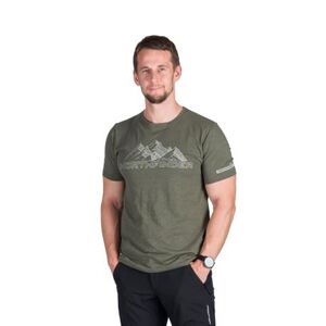 Férfi rövid ujjú túrázó póló NORTHFINDER JORG-300darkgreen kép