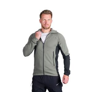 Férfi túrázó pulóver cipzárral NORTHFINDER EGON 807lightgreenblack kép