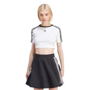 Női rövid ujjú póló ADIDAS ORIGINALS 3 S BABY TEE-WHITE kép