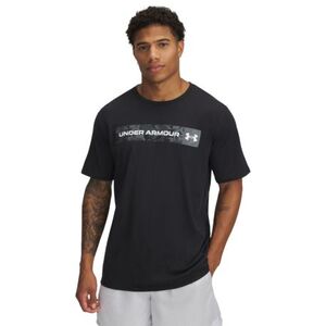 Férfi rövid ujjú póló UNDER ARMOUR UA CAMO CHEST STRIPE SS-BLK kép
