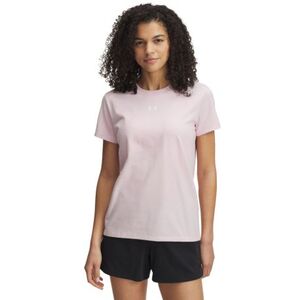 Női rövid ujjú póló UNDER ARMOUR UA Rival Core SS-PNK kép