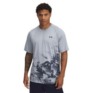 Férfi rövid ujjú edzőpóló UNDER ARMOUR UA M TECH FADE SS-BLU kép