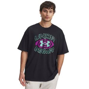 Férfi rövid ujjú póló UNDER ARMOUR UA M HWT Hoops Hoopnotic SS-BLK kép