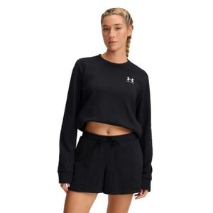 Női kapucnis pulóver UNDER ARMOUR UA Rival Terry Crew-BLK kép