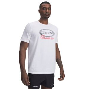 Férfi rövid ujjú póló UNDER ARMOUR Iron SS-WHT kép