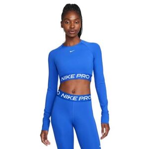Női hosszú ujjú edzőpóló NIKE PRO PRO DF 365 CROP LS-405-Blue kép