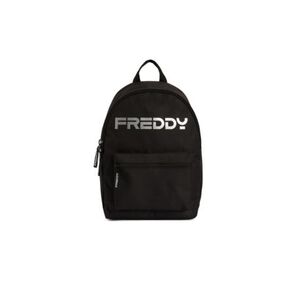 Női hátizsák FREDDY Backpack with a silver logo and outer pocket-Black kép