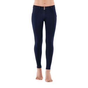 Női jeggings nadrág FREDDY WR.UP® skinny push up organic cotton trousers with regular waist-Blue kép