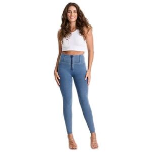 Női jeggings nadrág FREDDY WR.UP® skinny high waist push up jeggings in organic fabric-Blue kép