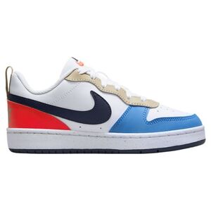 Fiú szabadidőcipők NIKE Court Borough Low Recraft Jr white light crimson blue beyond thunder blue kép