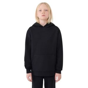Fiú kapucnis pulóver zipzárral 4F JUNIOR SWEATSHIRT-JWMM00TSWSM1860-20S-BLACK kép