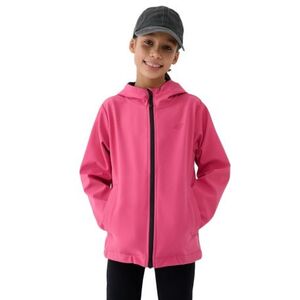 Lány edző Softshell dzseki kapucnival 4F JUNIOR SOFTSHELL JACKET-JWSS25TSOFF305-54S-PINK kép