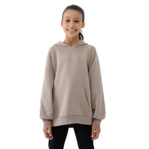 Lány kapucnis pulóver 4F JUNIOR SWEATSHIRT-JWSS25TSWSF1478-83S-BEIGE kép