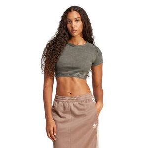 Női rövid ujjú póló ADIDAS ORIGINALS RIB SS TOP-JD0041-Black kép