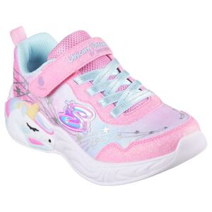 Lány szabadidőcipő SKECHERS S Lights Unicorn Wishful Magic K pink turquoise kép