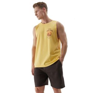 Férfi ujjatlan póló 4F TSHIRT-WSS24TTSHM1319-71S-YELLOW kép