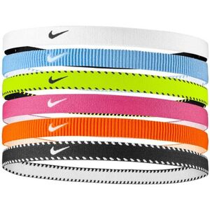 Fejpánt NIKE FLEX CLASSIC HEADBANDS 6PK VOLT VIVID PINK WHITE kép
