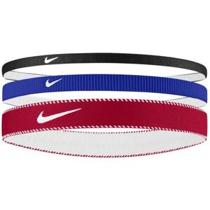 Fejpánt NIKE FLEX CLASSIC MIXED WIDTH HEADBANDS 3PK GAME ROYAL UNIVERSITY RED WHITE kép