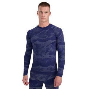 Férfi hosszú ujjú thermo póló 4F SEAMLESS UNDERWEAR M227-WAW25USEAM227-32A DENIM ALLOVER kép